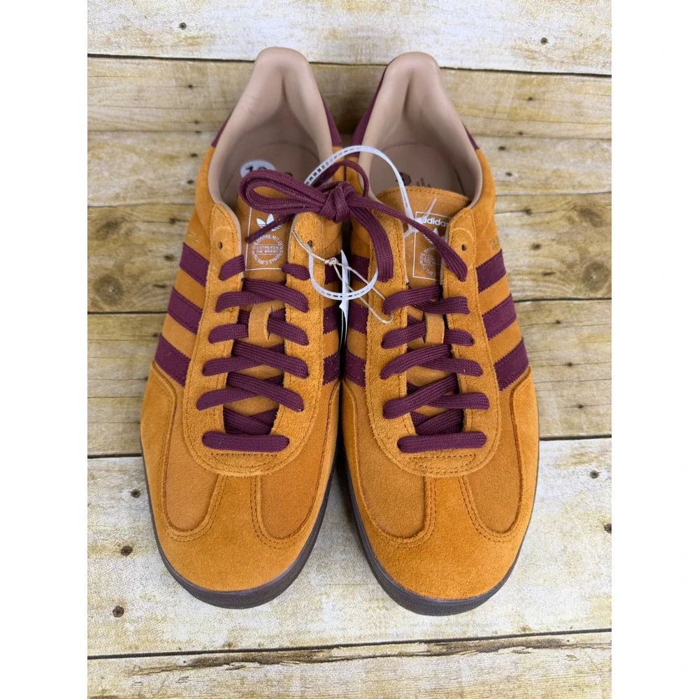 Adidas Gazelle‎ Indoor Orange Burgundy Gum JH5411 Mens Size 13 New No Box